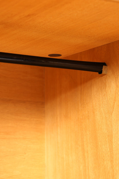 Armoire de style mid-century, meuble vintage, armoire à linge rétro, placard d&