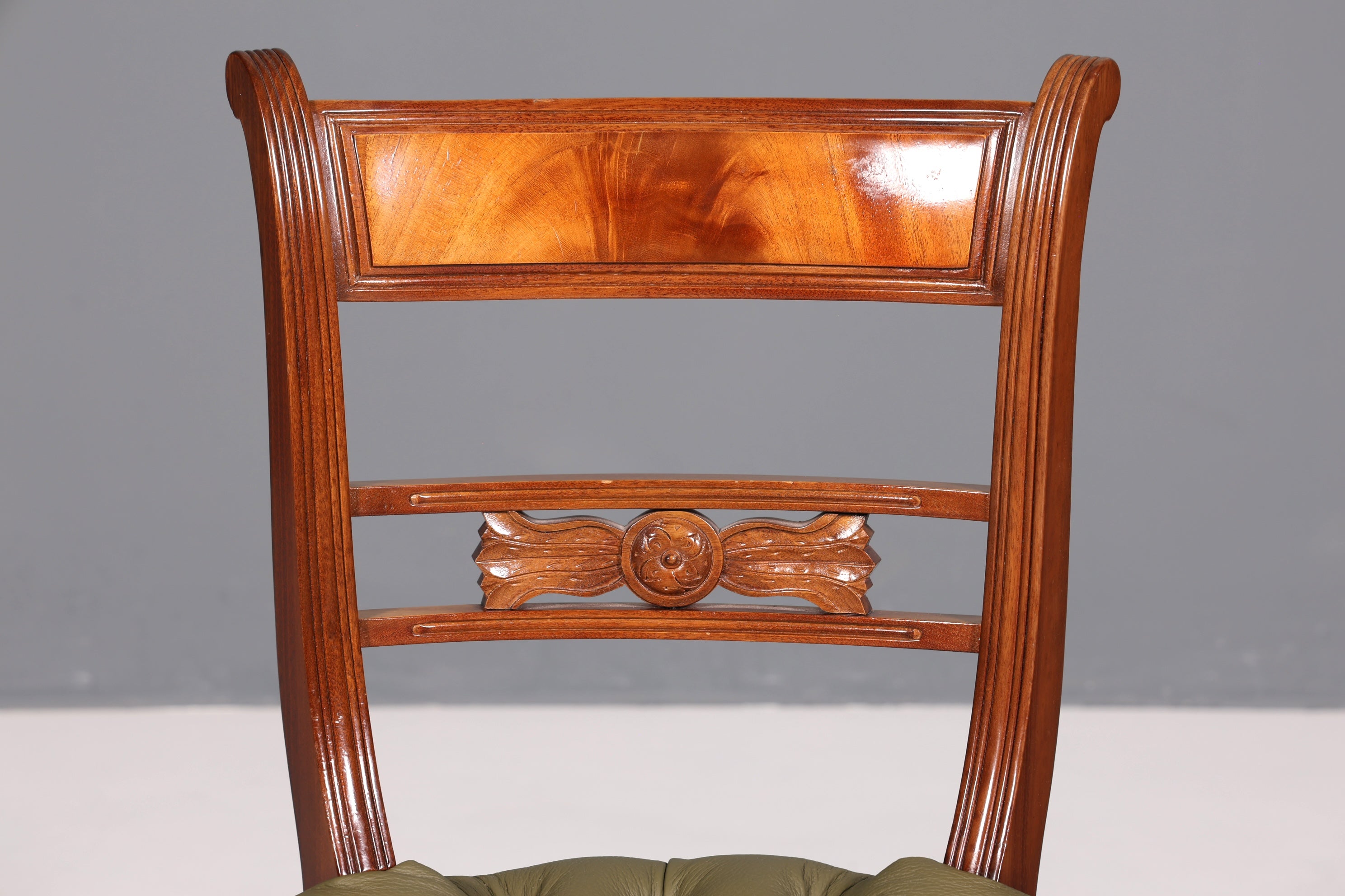 Magnifique fauteuil Chesterfield, chaise secrétaire Anno Dom, chaise de cuisine anglaise en cuir véritable, 2 sur 4