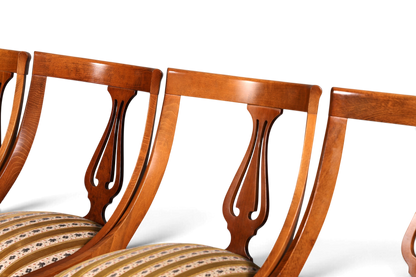 4x Edle Englische Stühle Englisch Dining Chairs Antik 60er Jahre Regency Küchenstühle Stuhlset