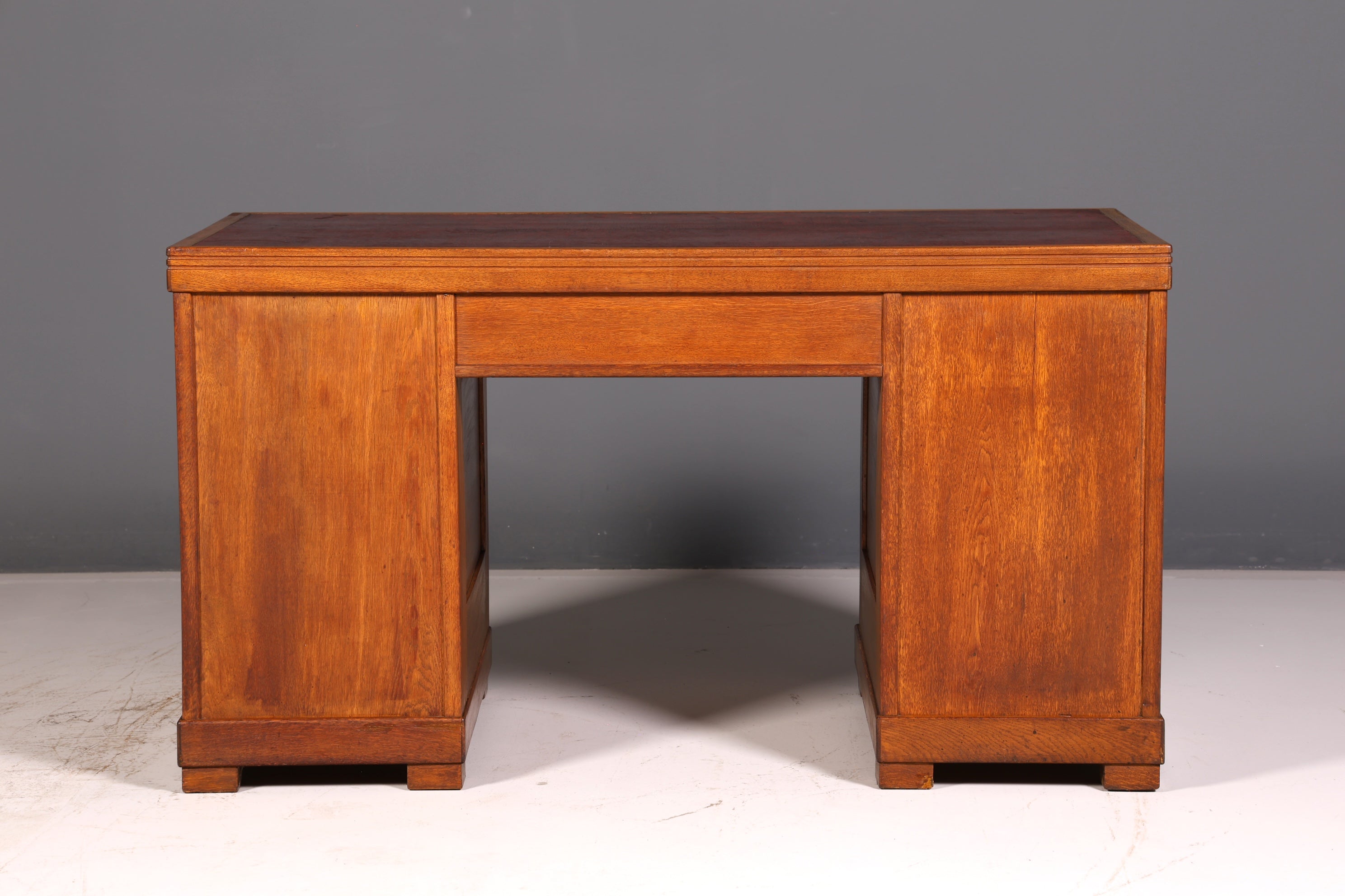 Wunderschöner Jugendstil Schreibtisch Eiche Echt Holz Bürotisch Office Table Antik Vintage