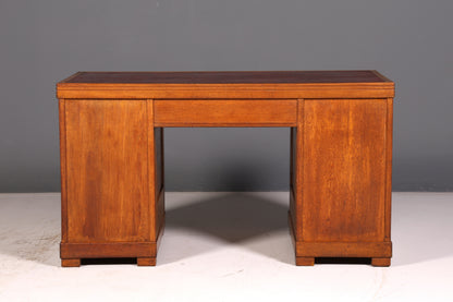 Wunderschöner Jugendstil Schreibtisch Eiche Echt Holz Bürotisch Office Table Antik Vintage