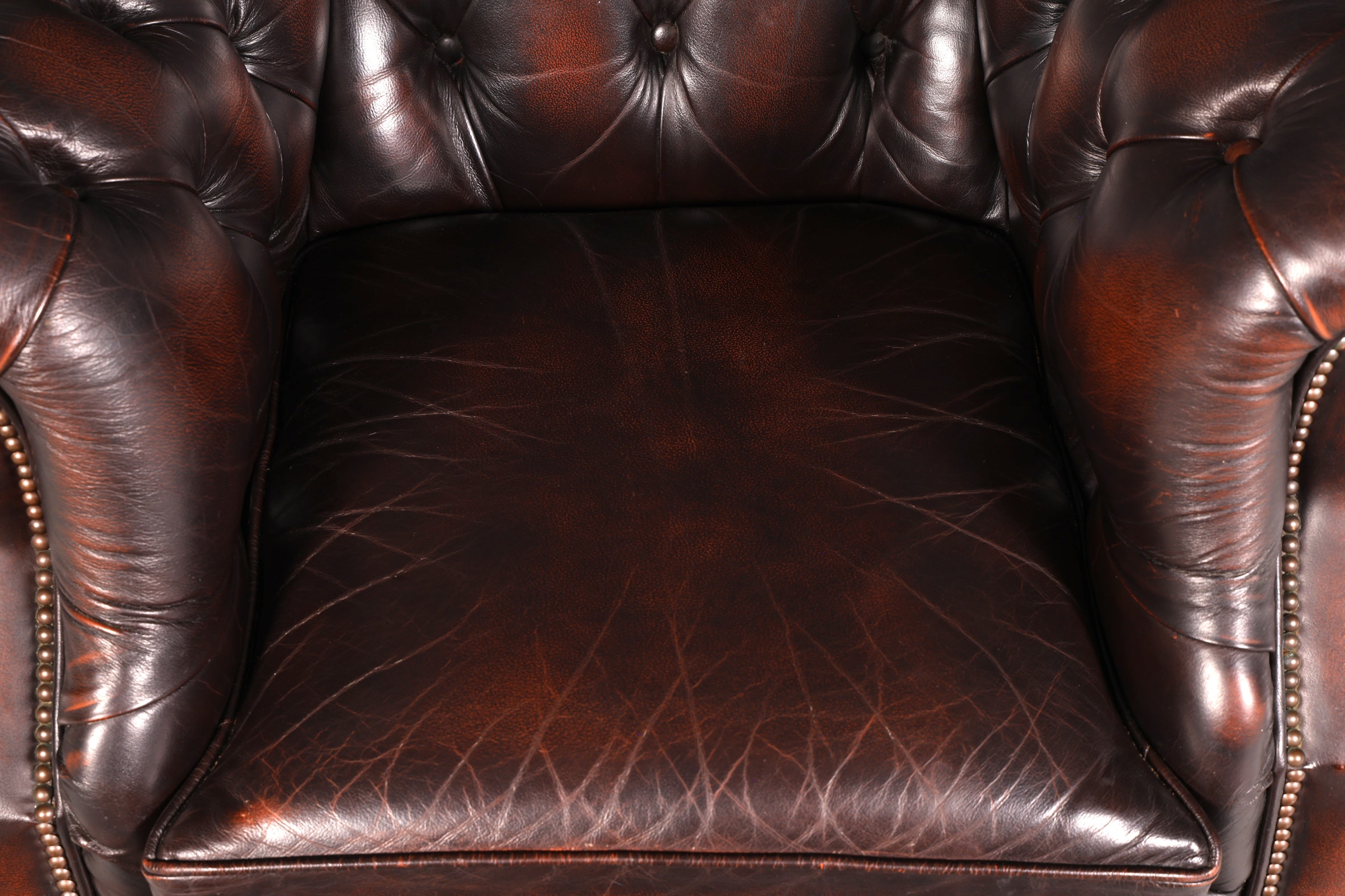 Edler Original Chesterfield Centurion Sessel Braun Echt Leder Englischer Armlehnsessel Herrensessel UK 1 von 2
