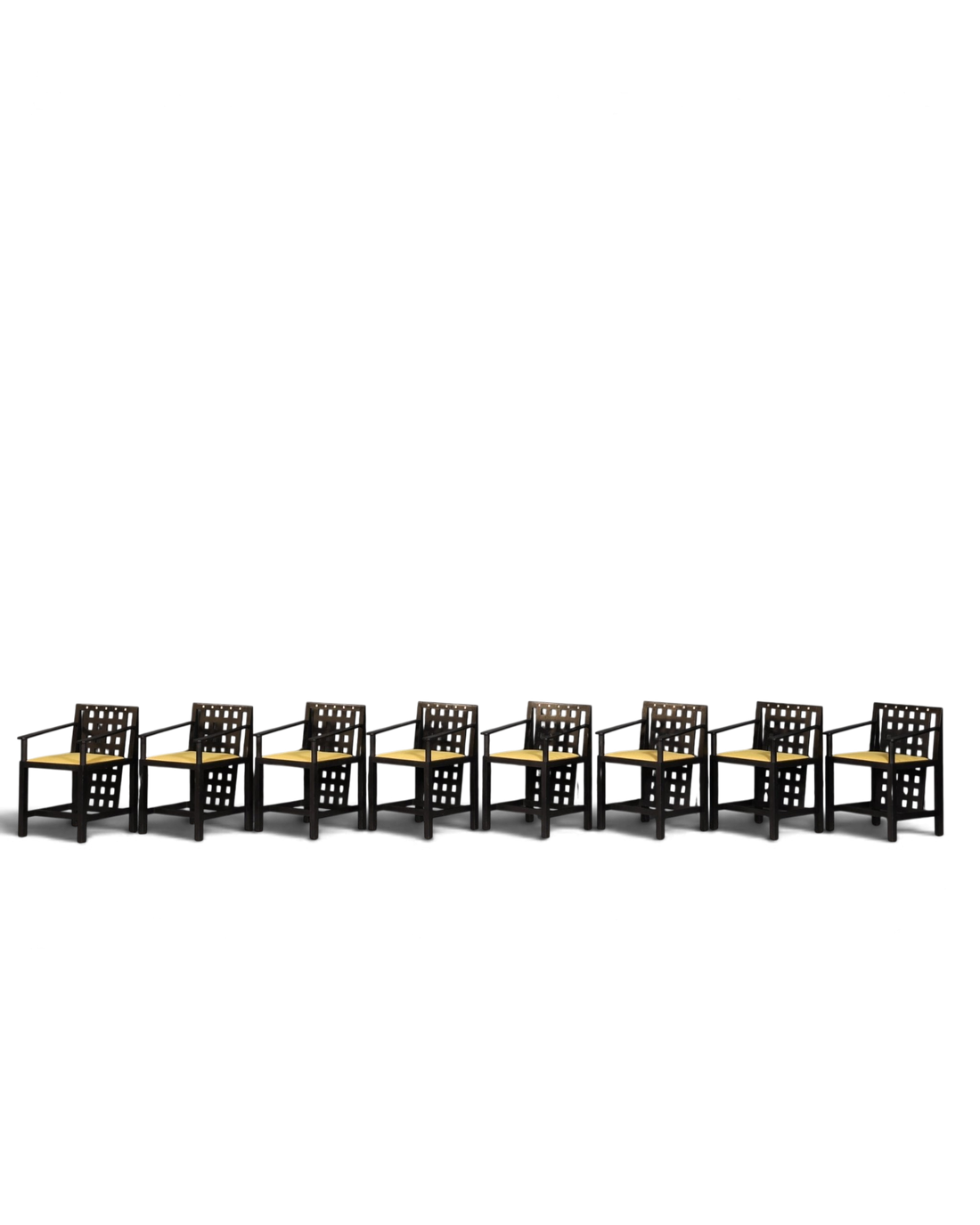 8x seltene Cassina Stühle DS3 Stuhlset By Charles Rennie Mackintosh Armlehnstuhl Küchenstühle
