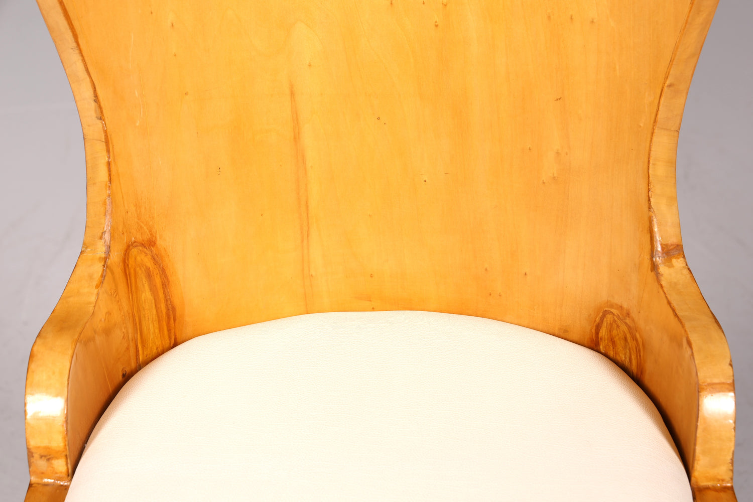 Stilvoller Art Deco Design Stuhl Biedermeier Stil Sekretär Stuhl Birke Esszimmer Stuhl 4 von 4