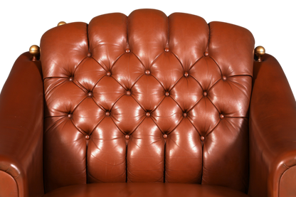Stilvoller Original Chesterfield Sessel Englischer Armlehnsessel Englisch Herrensessel 1 von 2