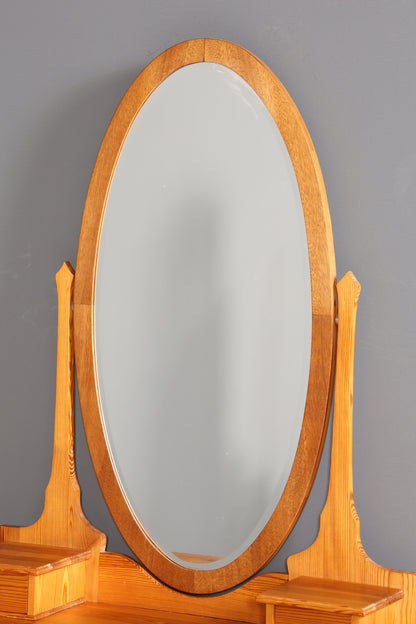 Stilvolle Gründerzeit Kommode Antik Louis Philippe Sideboard mit Spiegel Flurkommode