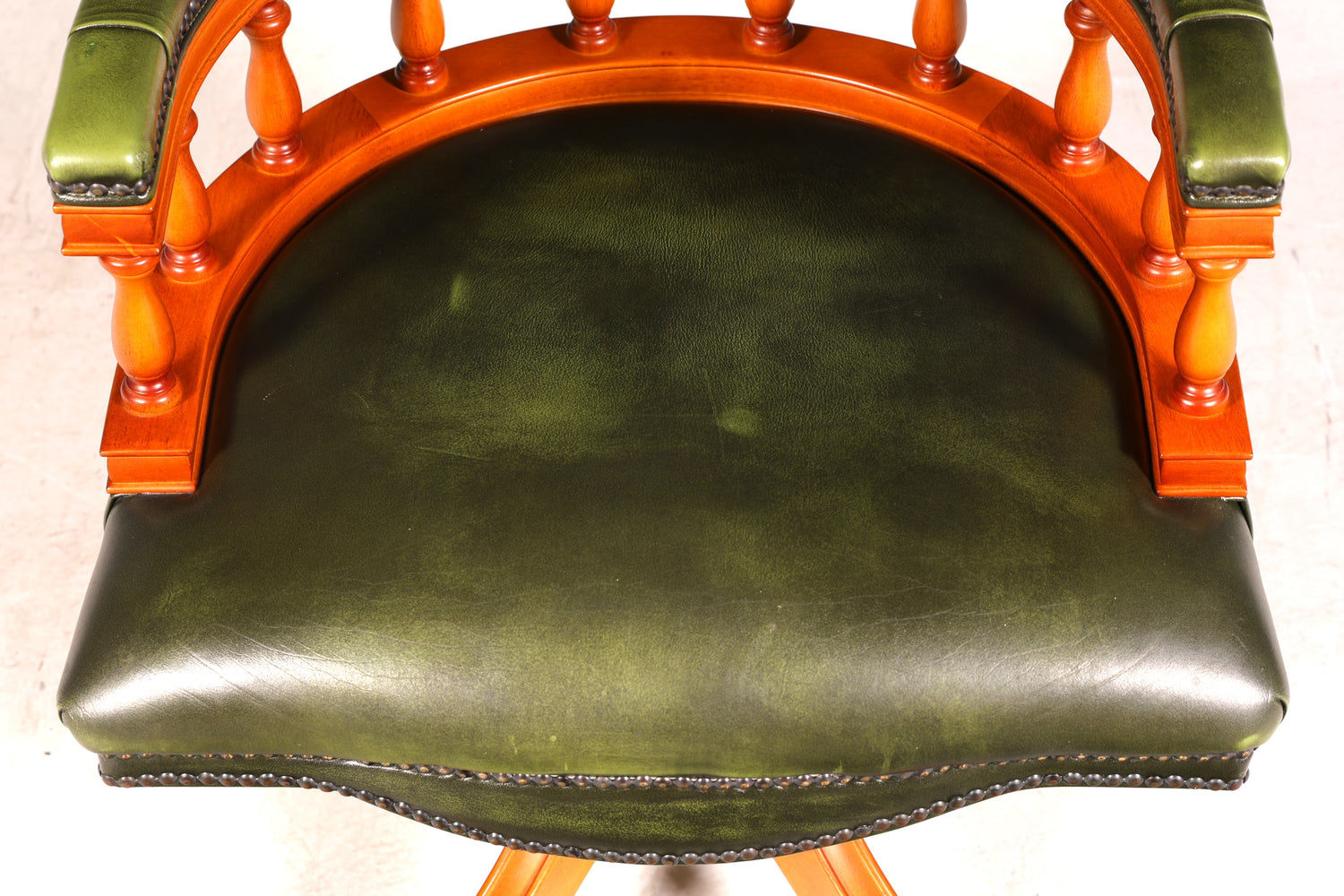 G216 Finish cm Original Chesterfield Centurion Captain Chair Englisch grün echt Leder Sessel (Kopie)