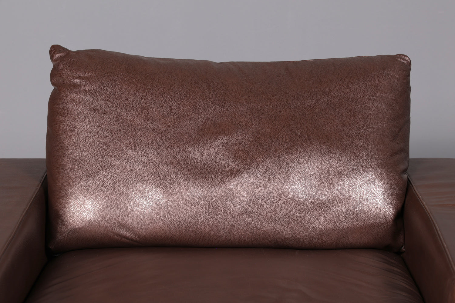 Magnifique méridienne Stressless E200 en cuir véritable marron, chaise longue avec ottomane, canapé en cuir et fauteuil relax vintage