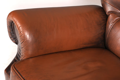 Wunderschöner Original Chesterfield Sessel Echt Leder Relaxsessel Englisch verstellbare Rückenlehne Herrensessel Lesesessel UK