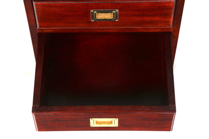 Traumhafte Englische Maritime Kommode Schiffs Nachttisch Military Chest Ablagetisch Kolonial Antik Vintage