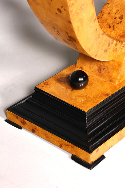 Wunderschöne Art Deco Stil Wandkonsole Flur Ablagetisch Birke Biedermeier Konsole Tisch