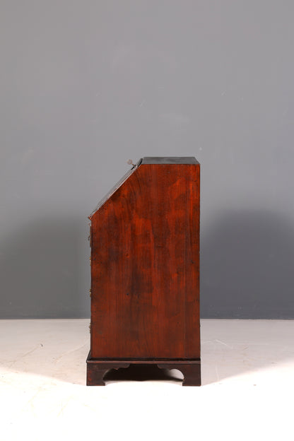 Wunderschöner Englischer Sekretär Schreibkommode Echt Holz echt Lederauflage Schreibtisch Kommode Antik Vintage