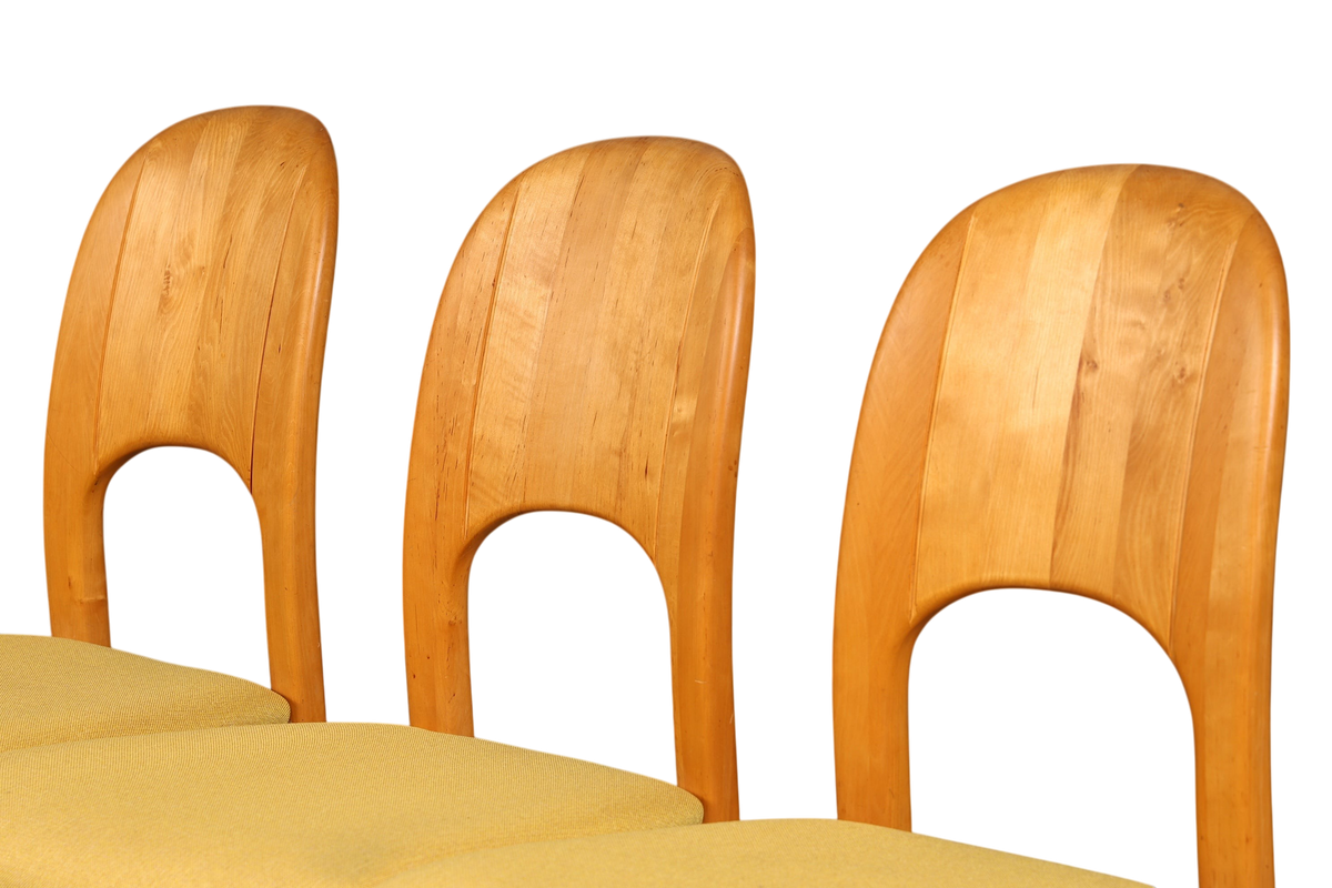 6x Schlichte Mid Century Stühle Retro Stuhlset von Holstebro Møbelfabrik Danish Design Küchenstühle Esszimmer Stühle