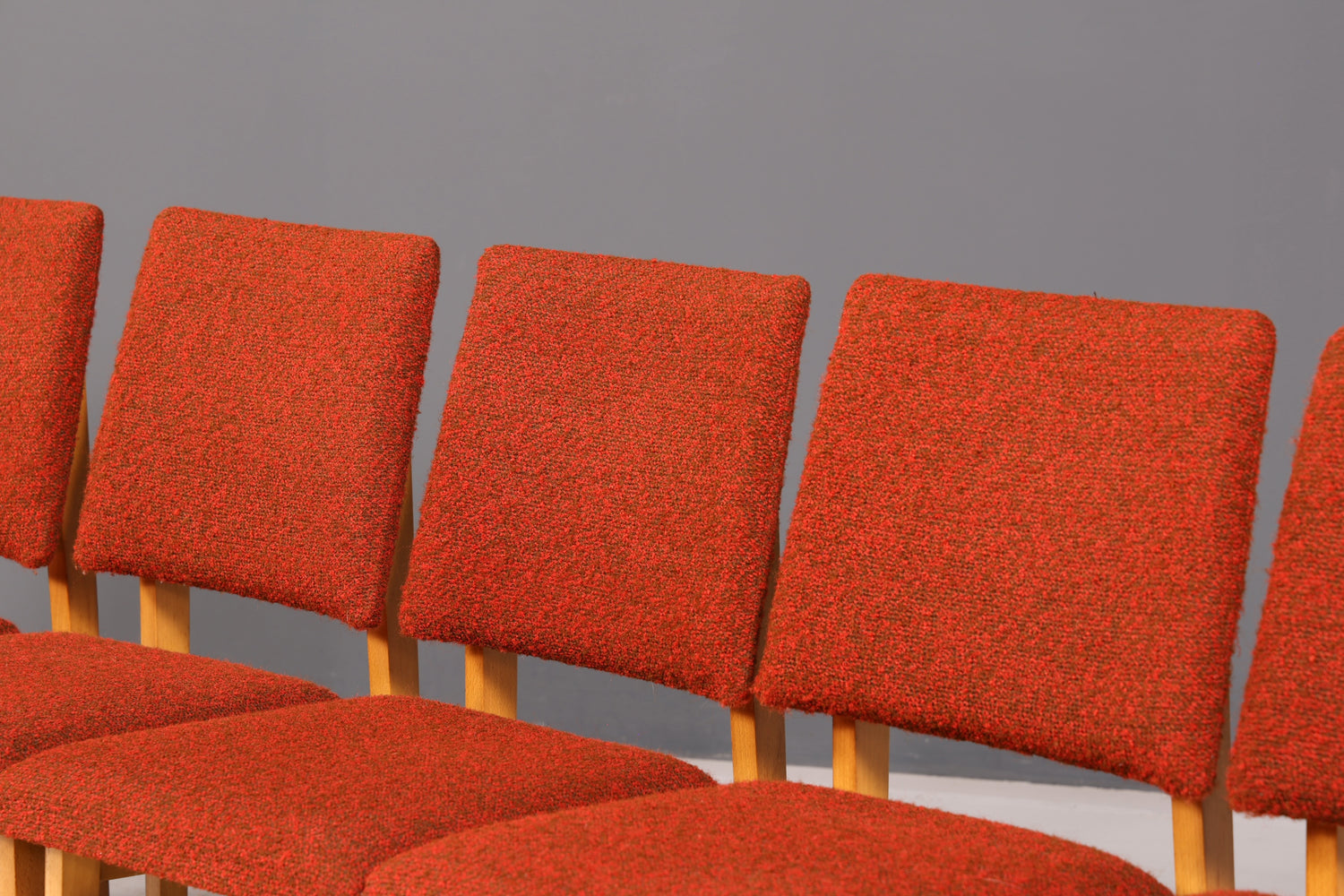 Edles 6er-Set Mid Century Esszimmerstühle Vintage Stuhl Set Küchenstühle Stuhlset Retro Polsterstuhl 60er