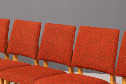 Edles 6er-Set Mid Century Esszimmerstühle Vintage Stuhl Set Küchenstühle Stuhlset Retro Polsterstuhl 60er