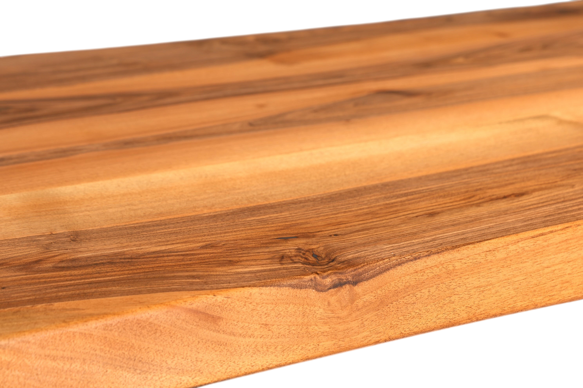 Wunderschöner Nussbaum Tisch 260cm-97cm Esszimmer Tisch Baumkanten Platte massiv Holz Küchentisch