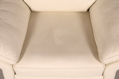 Magnifique fauteuil original Rolf Benz modèle 3300 crème en cuir véritable, fauteuil en cuir, fauteuil lounge design