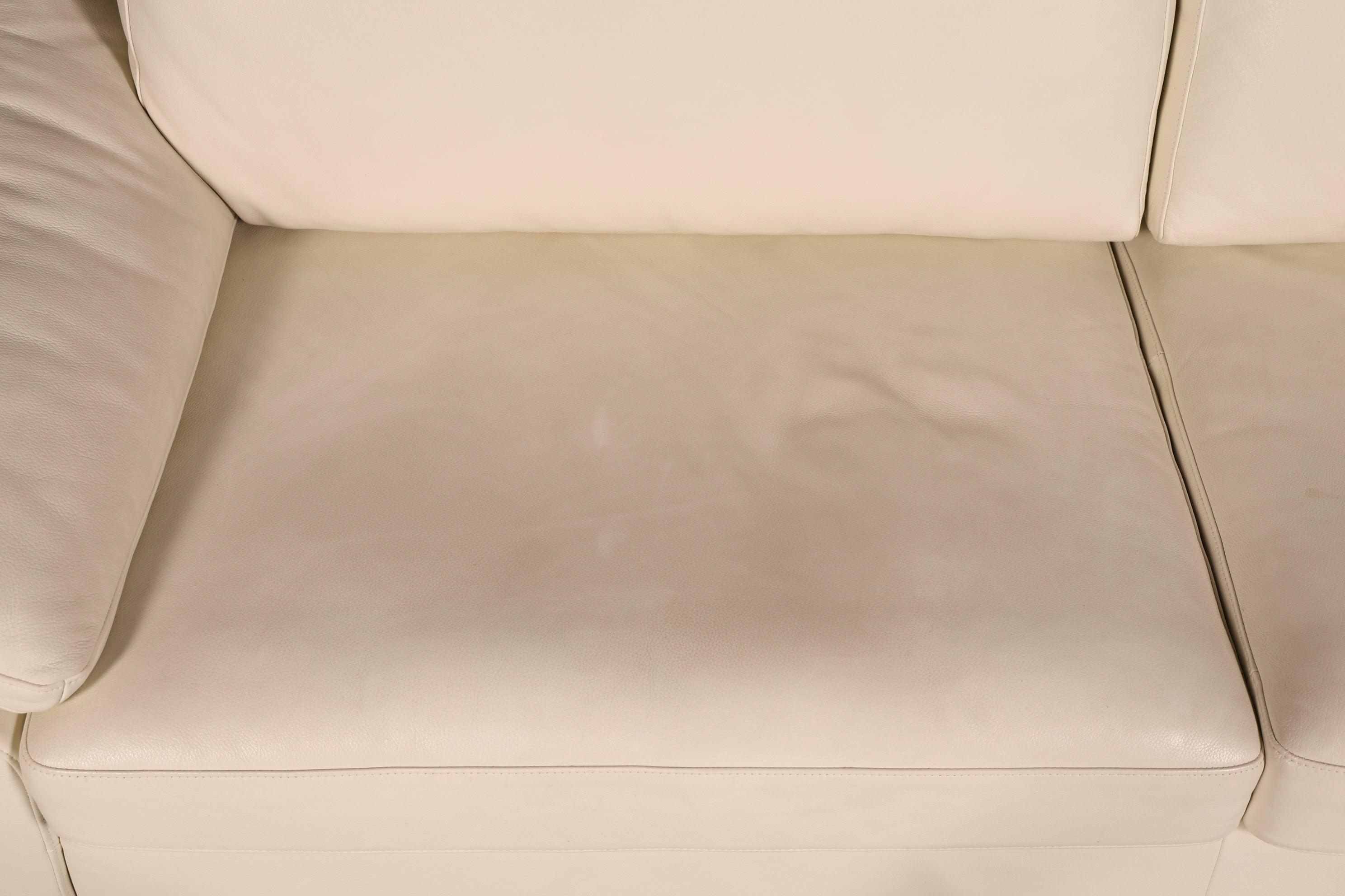 Wunderschönes Original Rolf Benz Sofa Modell 3300 Creme Echtleder 2-Sitzer Couch Designer Ledersofa