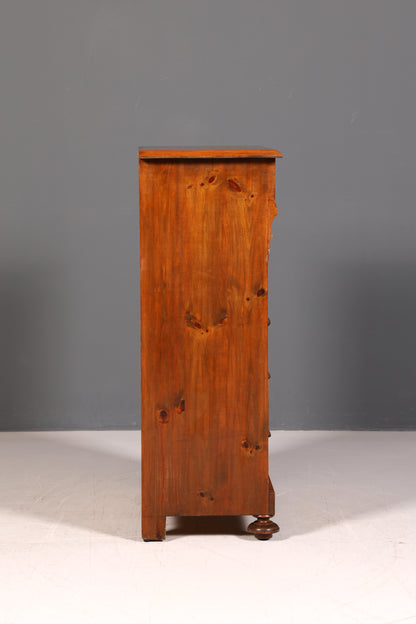 Edler Gründerzeit Sekretär Vertiko Highboard Louis Philippe Kommode Antik um 1880 Schreibsekretär