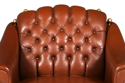 Stilvoller Original Chesterfield Sessel Englischer Armlehnsessel Englisch Herrensessel 2 von 2