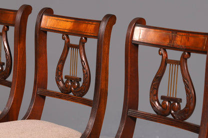 G211 Finish cm 6x Edle Englische Stühle Englisch Dining Chairs Antik 60er Jahre Regency Küchenstühle Stuhlset (Kopie 2)