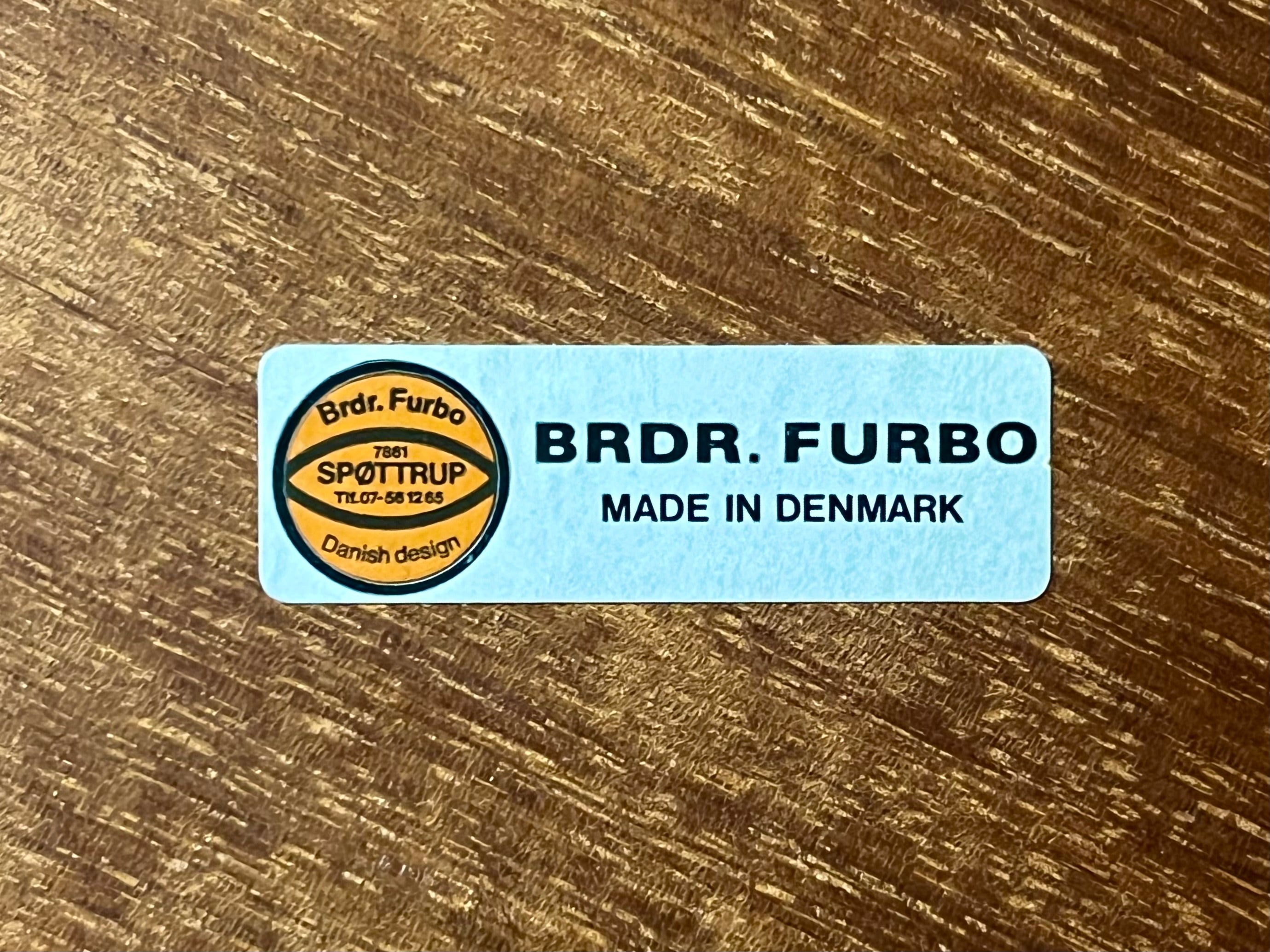 Table de salle à manger extensible de style mid-century, design danois, table en teck par Brdr. Furbo.