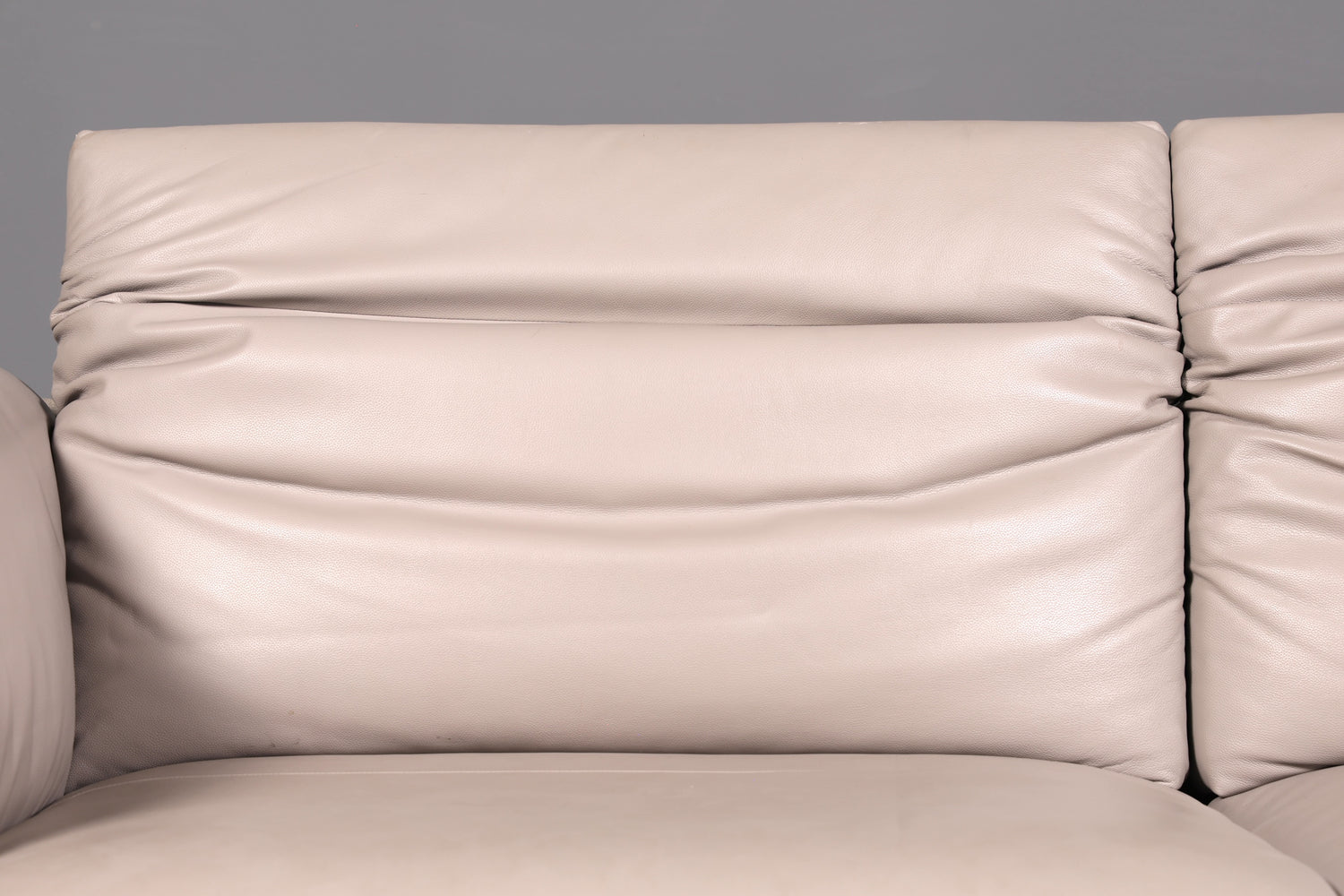 Wunderschönes Sofa der Marke Ligne Roset Grau Echtleder &amp; Stoff Couch Designer Sofa Wohnzimmer