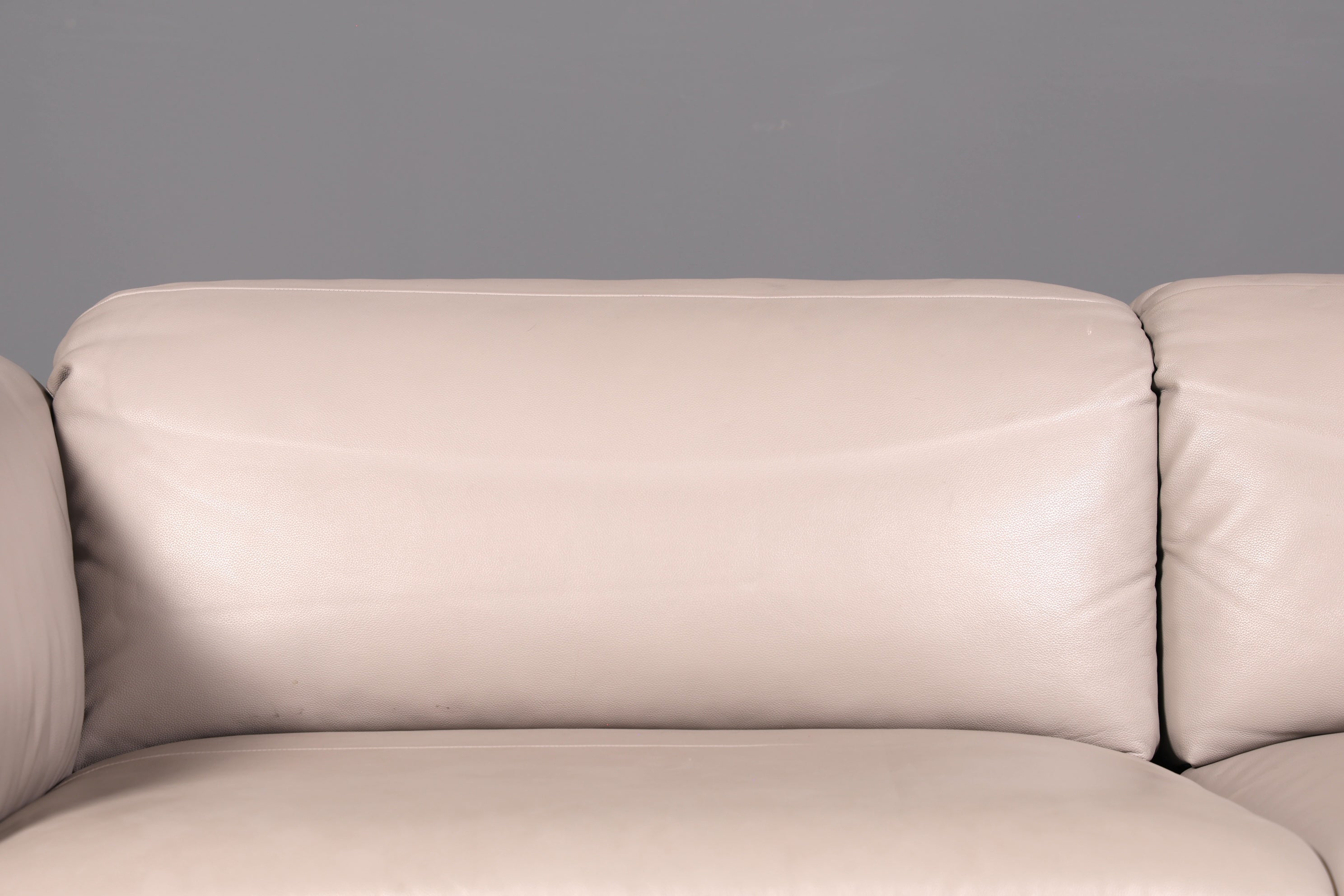 Wunderschönes Sofa der Marke Ligne Roset Grau Echtleder &amp; Stoff Couch Designer Sofa Wohnzimmer