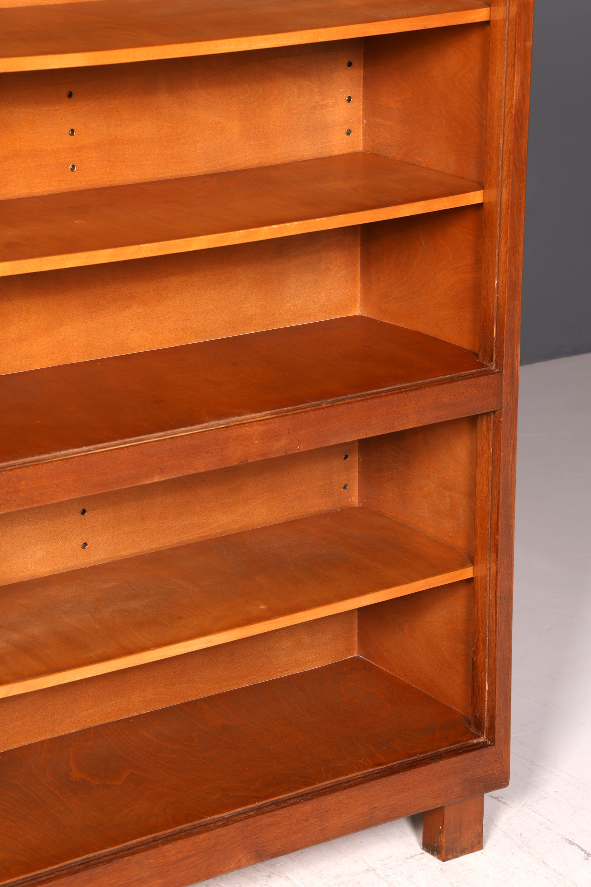 G029 Finish cm Schlichtes Mid Century Regal Vintage Bücherregal Schrank Buchablage 60s Bookshelf