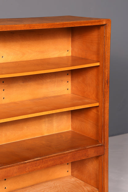 G031 Finish cm Schlichtes Mid Century Regal Vintage Bücherregal Schrank Buchablage 60s Bookshelf