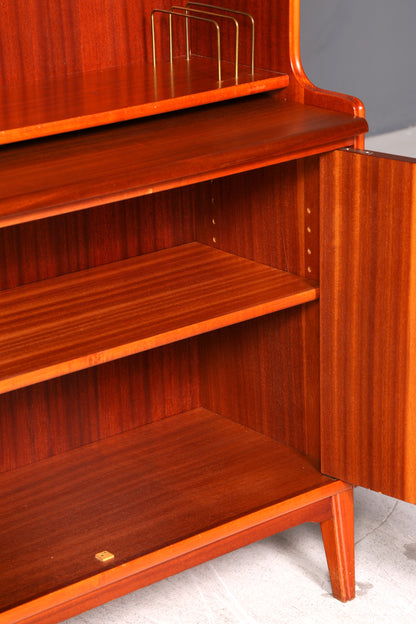 Wunderschöner Mid Century Schrank Sekretär Bücherregal Highboard Vintage Regal Kommode Holz