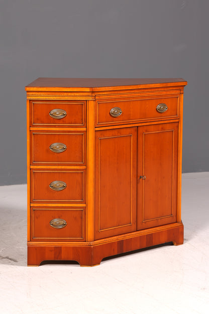 Edler Eckschrank der Marke Heldense Eibe Eckkommode Kommode Sideboard Schrank Antik Vintage