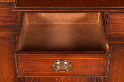 Impressionnante vitrine anglaise en acajou, bibliothèque, meuble à livres, vitrine, buffet, armoire, ancienne, vintage