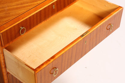 Stilvoller Mid Century Sekretär Vintage Büro Schrank Retro Kommode Office Secretary 60s