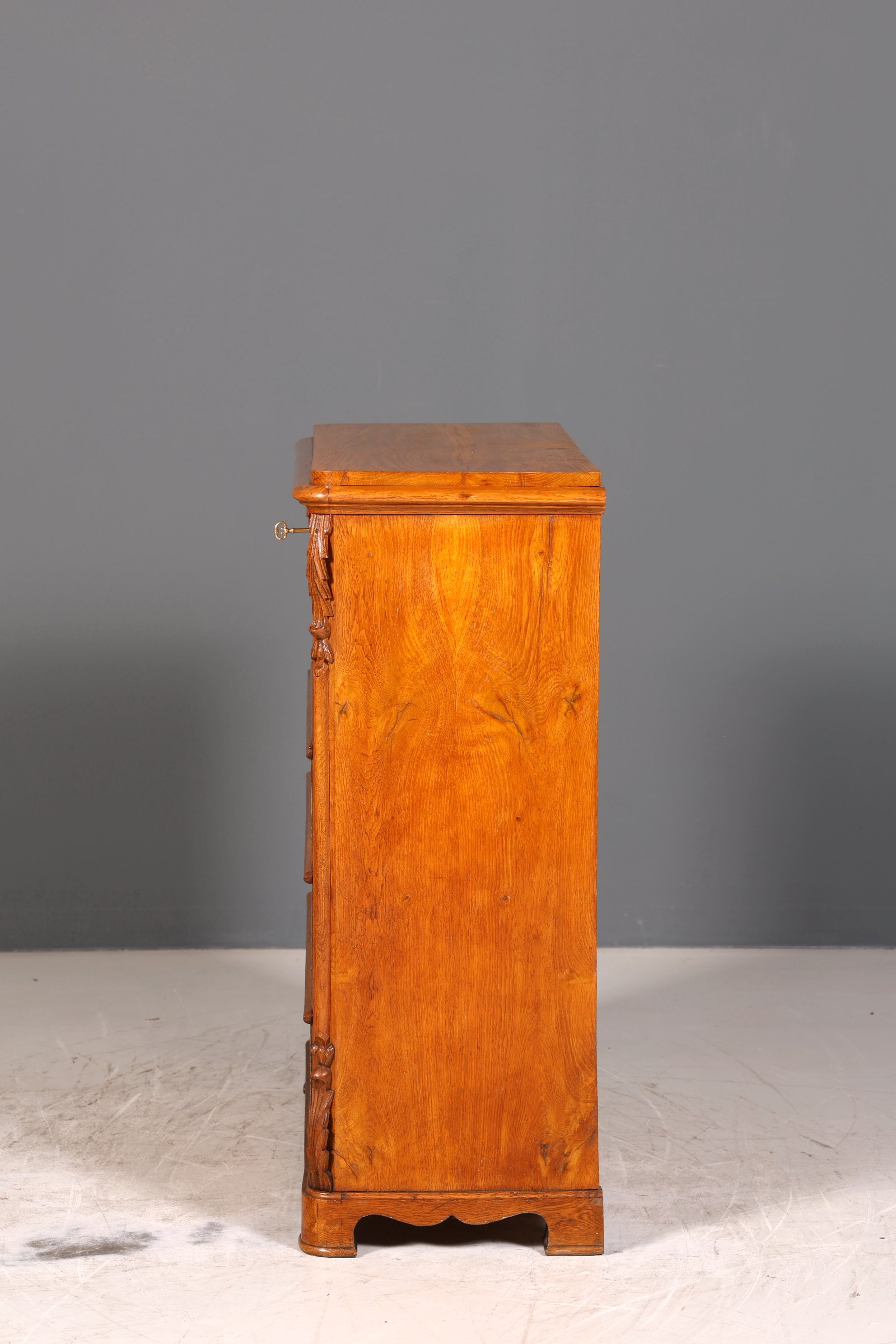 Stilvoller Biedermeier Sekretär um 1860 Vertiko Antik Kommode Louis Philippe Schreibkommode