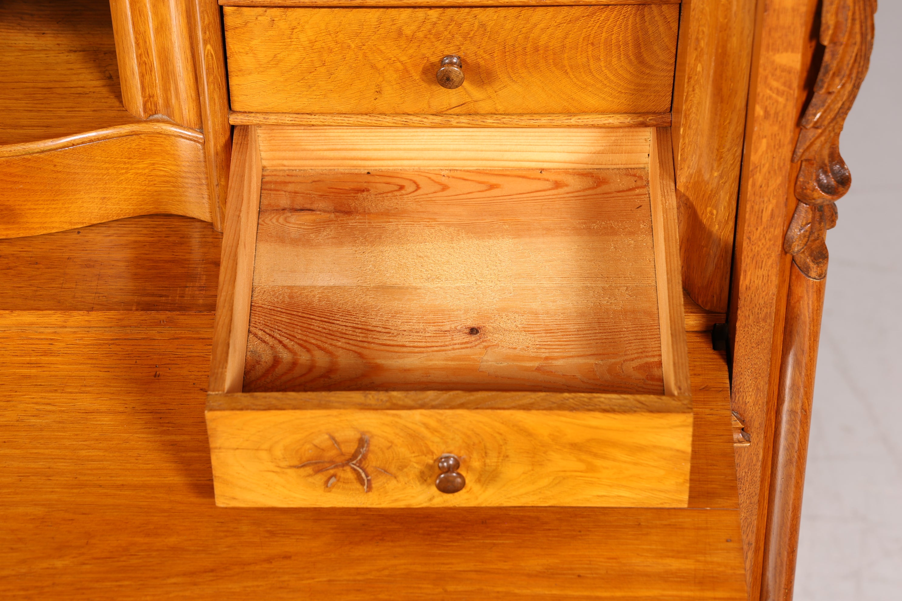 Stilvoller Biedermeier Sekretär um 1860 Vertiko Antik Kommode Louis Philippe Schreibkommode