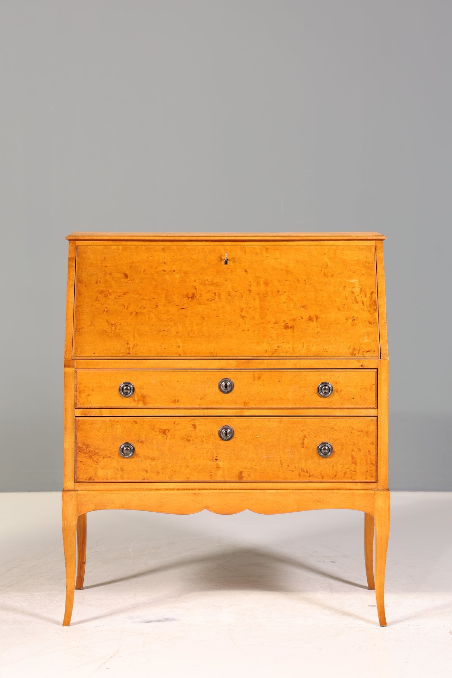 Traumhafter Sekretär um 1946 Büro Kommode echt Holz Schreibtisch Bürokommode