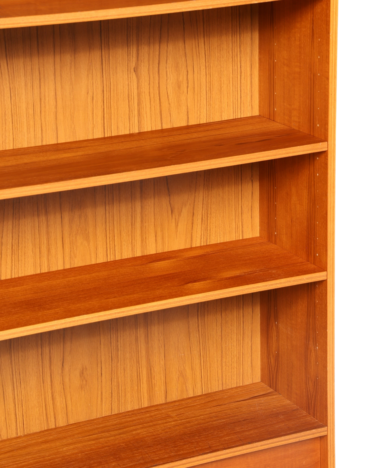 Hauptstadt Möblerei Mid Century Bücherregal aus Holz mit höhenverstellbaren Einlegeböden im 60er Jahre Vintage Design