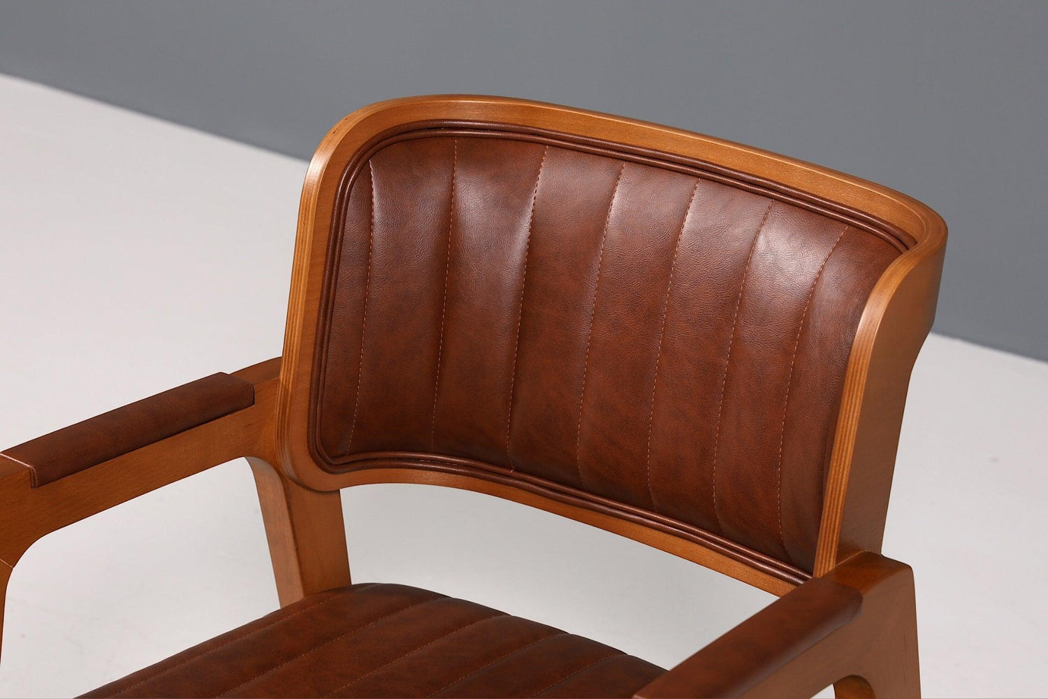 Edler Armlehnstuhl "LIMA" Esszimmerstuhl mit Korbgeflecht in Braun Polsterstuhl Küchenstuhl Sekretär Stuhl