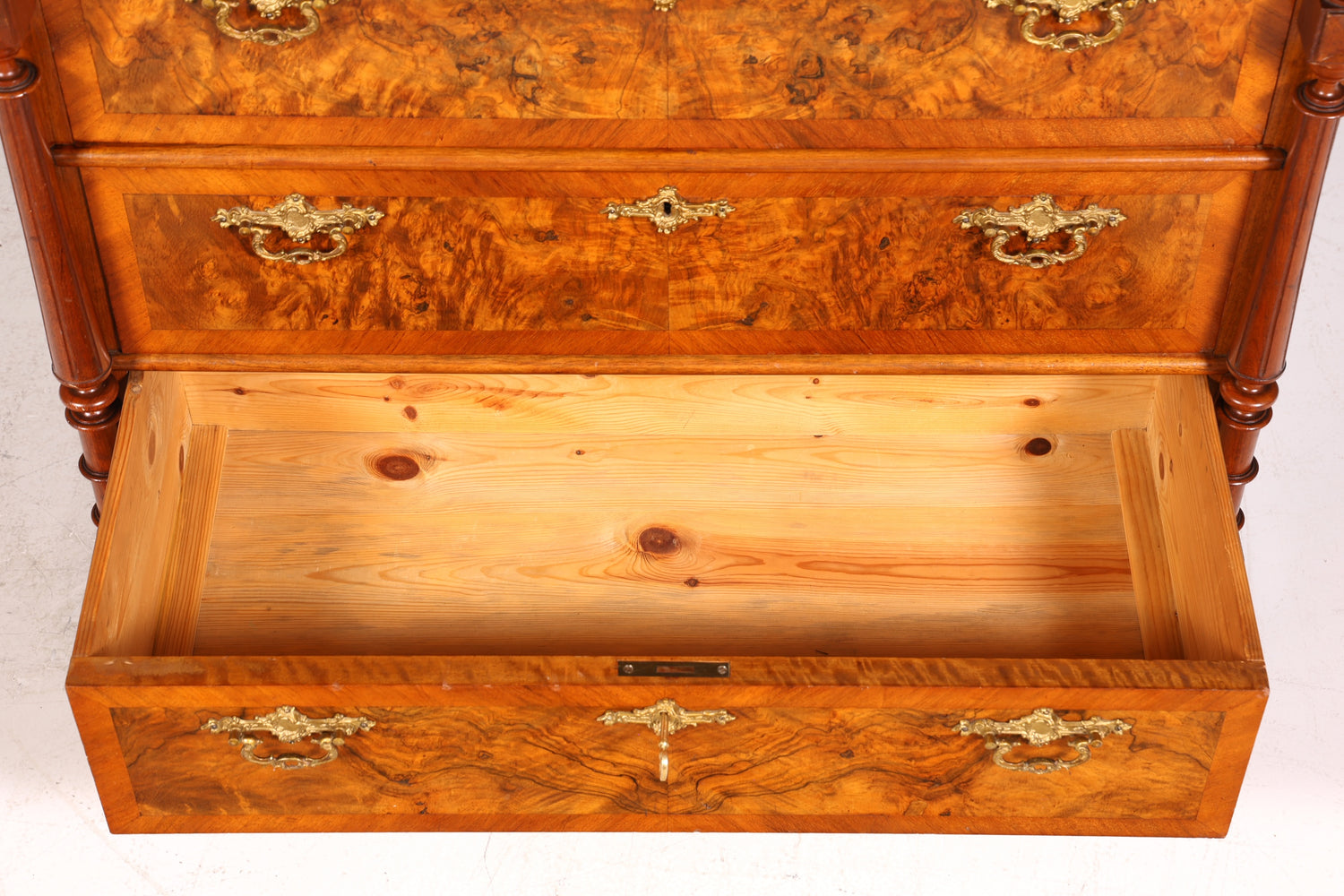 Beau secrétaire Gründerzeit, buffet haut vertiko, commode Louis Philippe, vers 1880