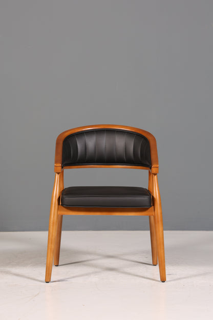 Edler Korbgeflecht Esszimmer Stuhl "Malibu Black Plus" Küchenstuhl Armlehnstuhl Buche Sekretär Stuhl