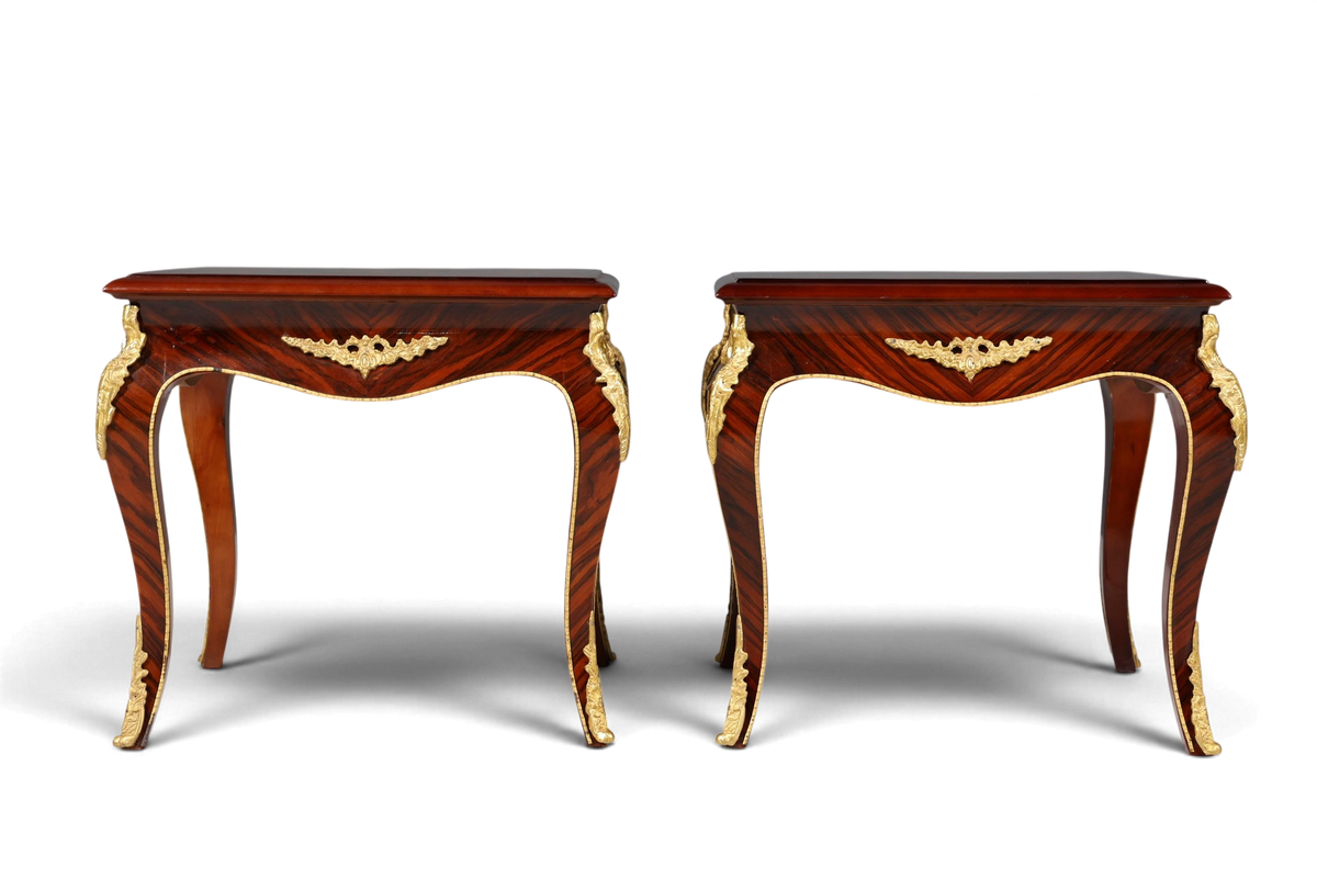 2x Traumhafte Barock Stil Louis XV Couchtische Antik Stil Ablagetische