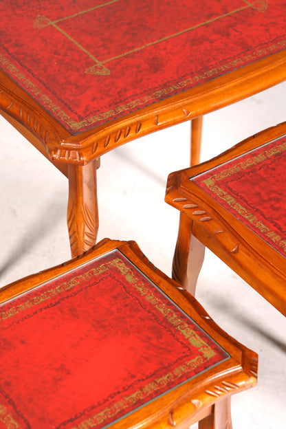Magnifique ensemble de trois tables d&