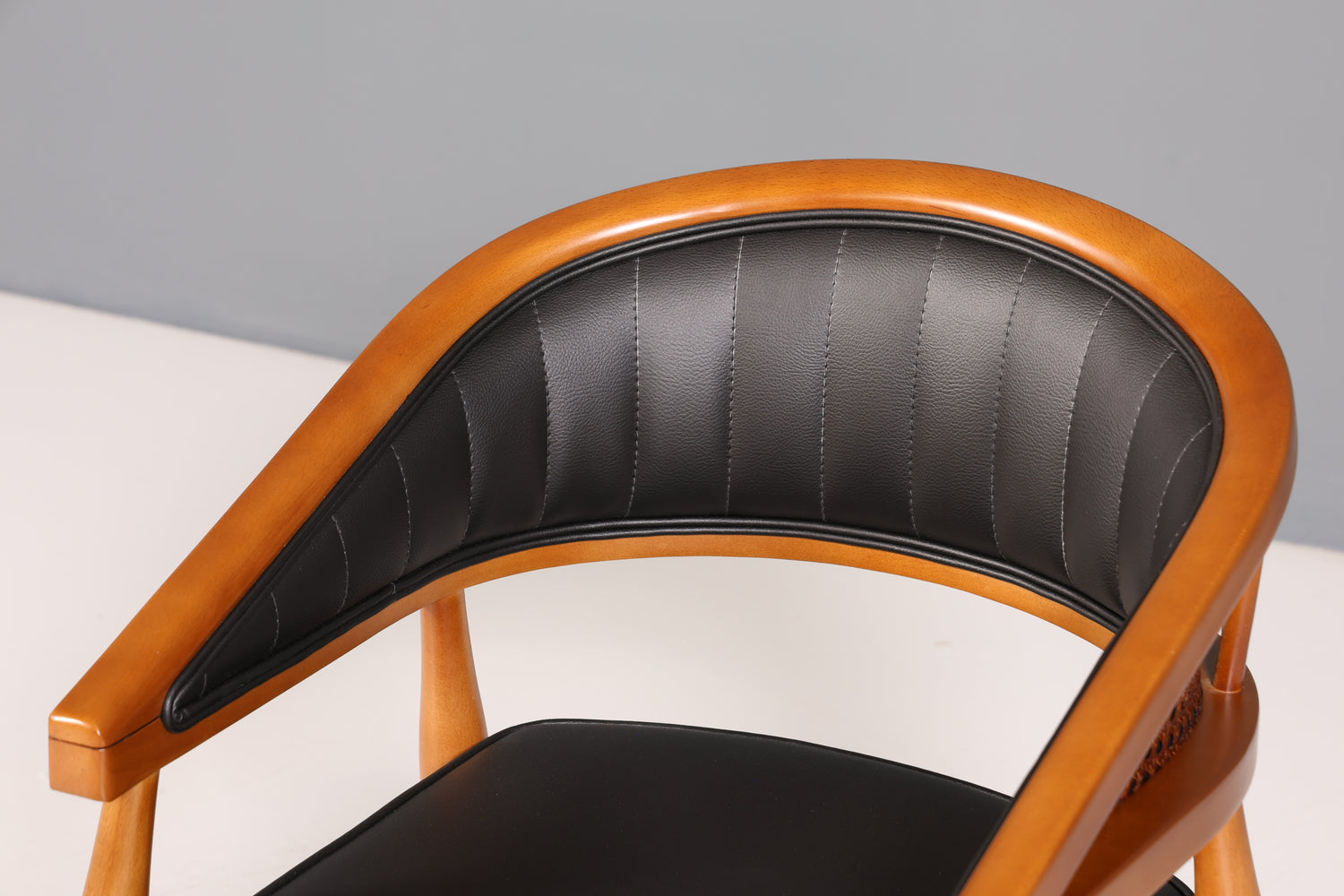 Edler Korbgeflecht Esszimmer Stuhl "Malibu Black Plus" Küchenstuhl Armlehnstuhl Buche Sekretär Stuhl