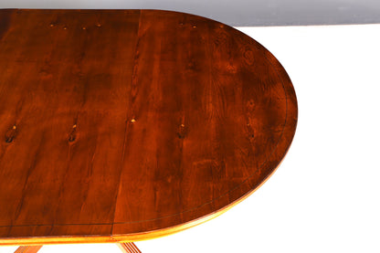 G067 Finish cm Wunderschöner Englischer Tisch ausziehbarer Esstisch Antik Stil 60s Küchentisch Eibe