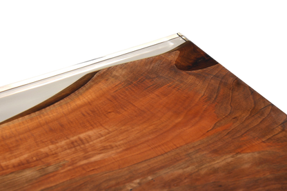 Beeindruckender Epoxidharz Tisch 160-90cm Nussbaum Esszimmer Tisch massiv Holz Epoxy Küchentisch