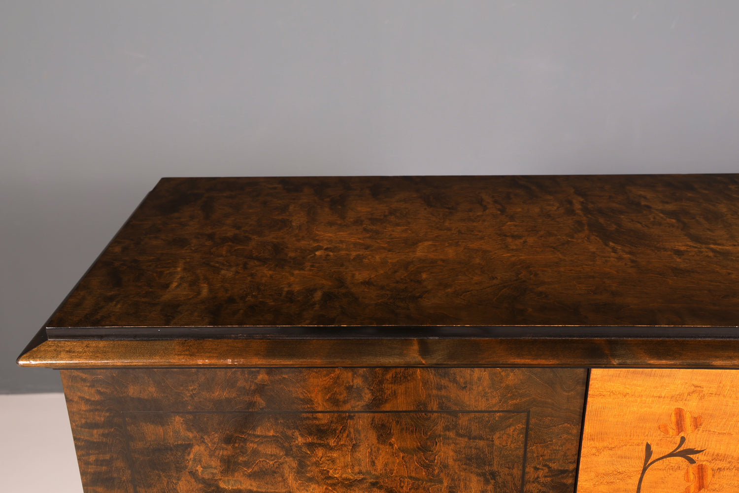 G068 Finish cm Stilvoller Original Art Deco Schrank Vertiko Sideboard um 1930 Highboard Kommode