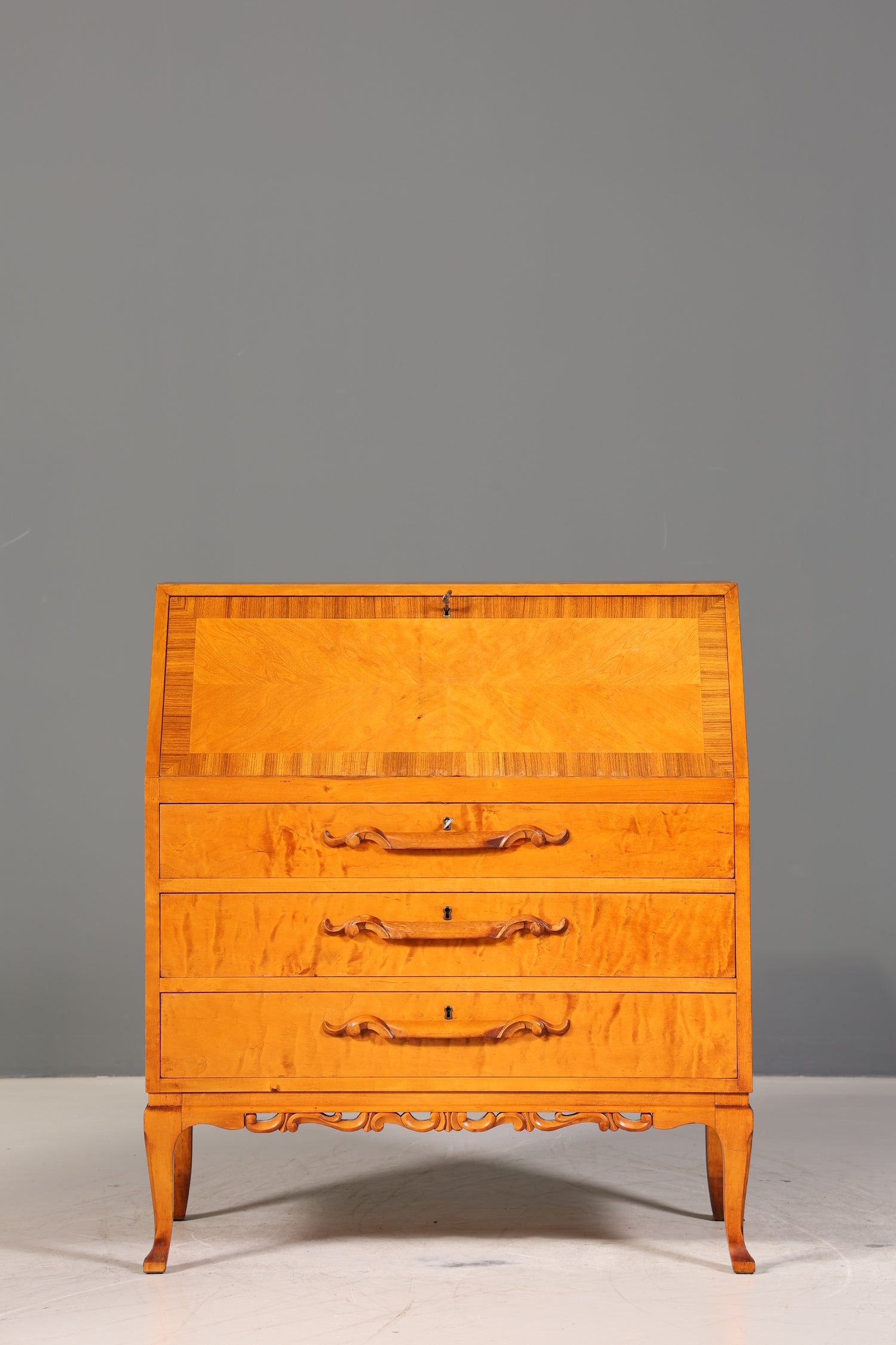Traumhafter Sekretär um 1930 Büro Kommode echt Holz Sekretär Schreibtisch Kommode