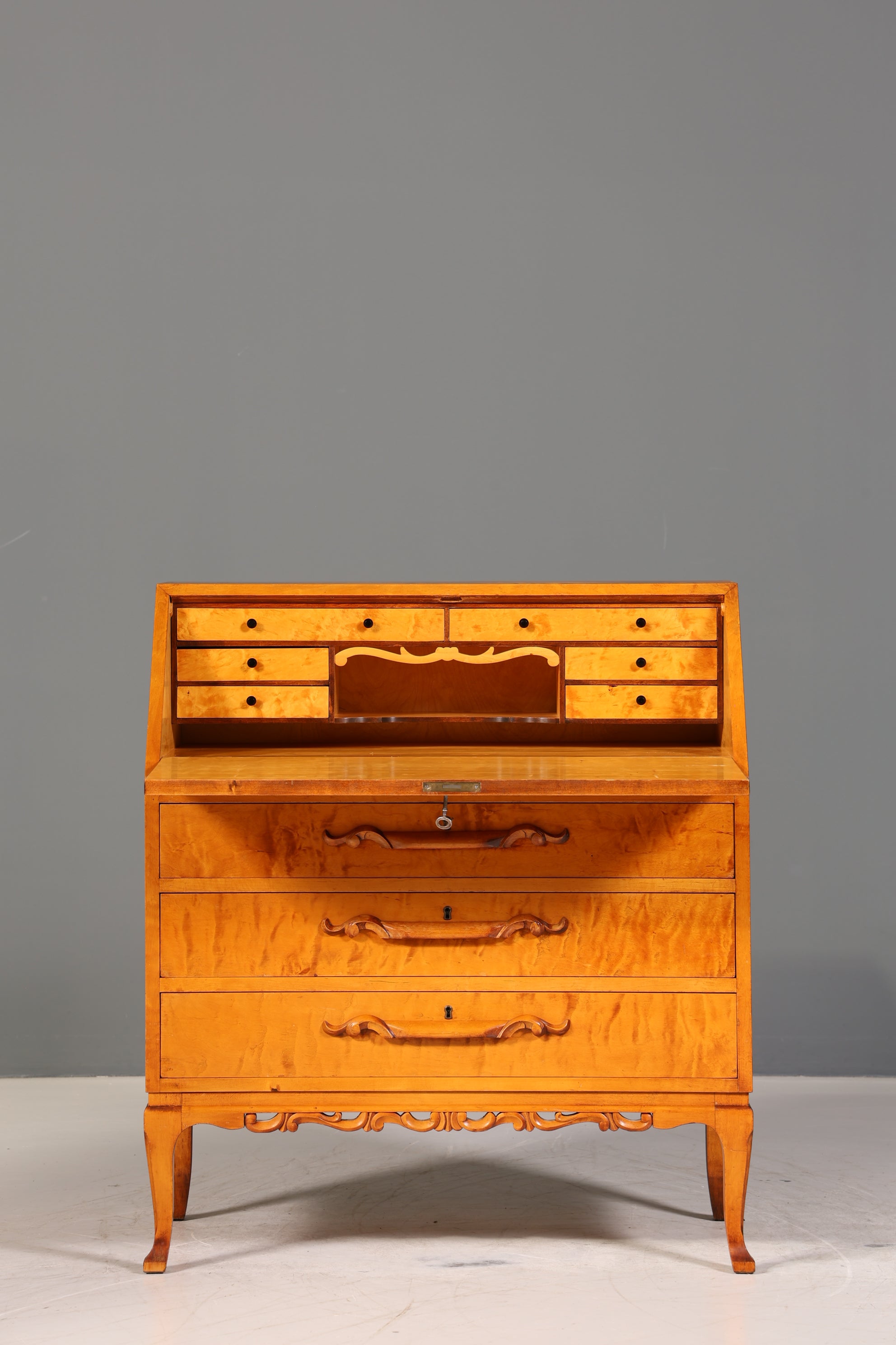 Traumhafter Sekretär um 1930 Büro Kommode echt Holz Sekretär Schreibtisch Kommode