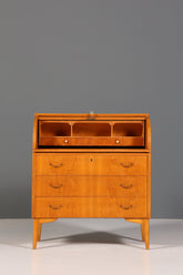 Wunderschöner Mid Century Rollladen Sekretär echt Holz Büro Schrank Vintage Schreibkommode
